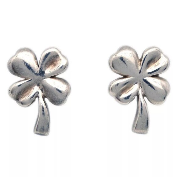 Chanel Clover Piercing Earrings SV925 144365 - Picture 1 of 4